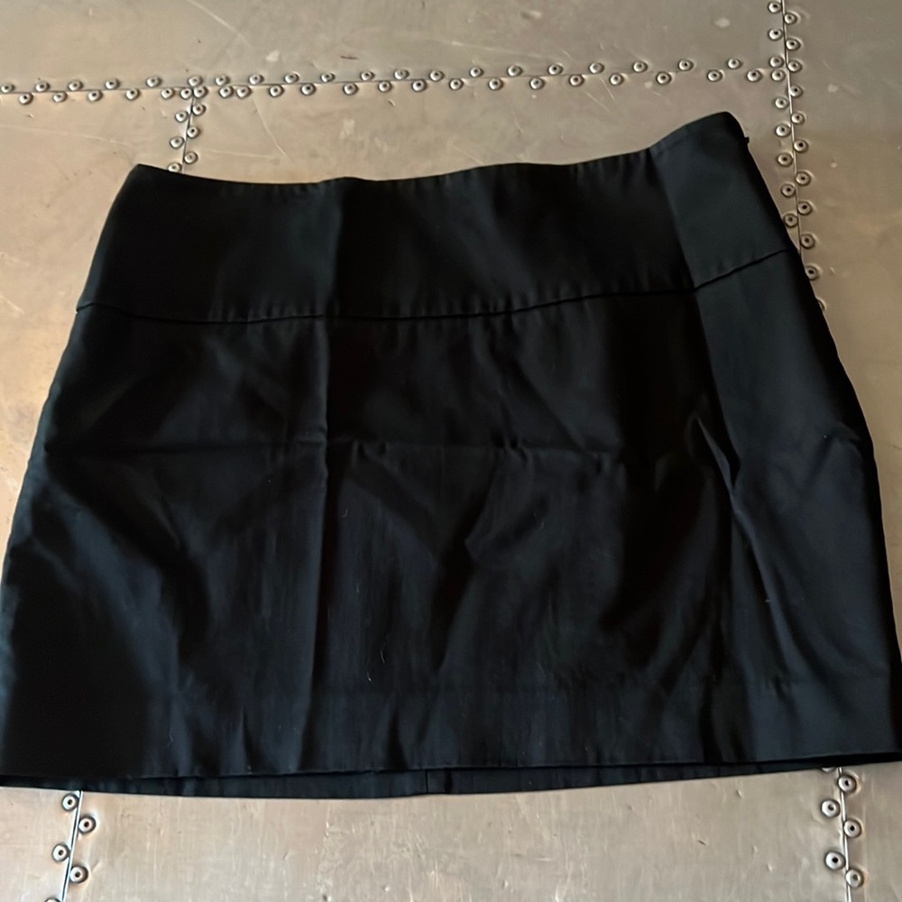 Express Basic black cotton mini skirt